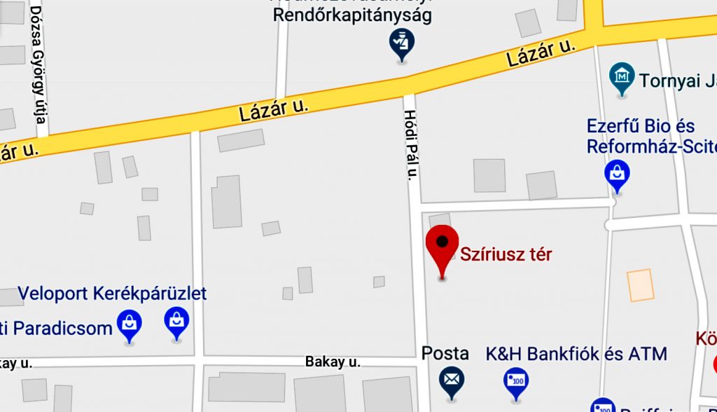 Hivatalossá vált a hódmezővásárhelyi Szíriusz tér