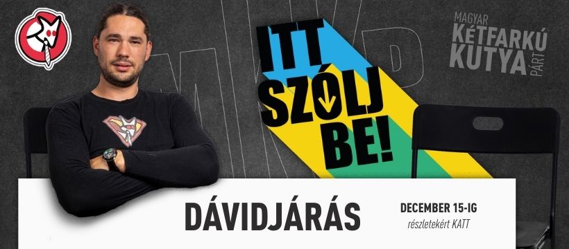 Dávidjárás - Kétfyakú Kutyapárt - Nagy Dávid - listavezető