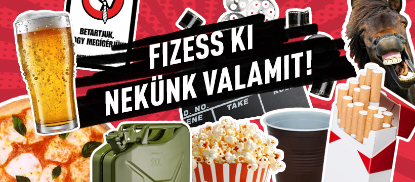 Ingyen sör - egyszeri adomány - kifizetőhely - Fizess nekünk egy … - Magyar Kétfarkú Kutya Párt