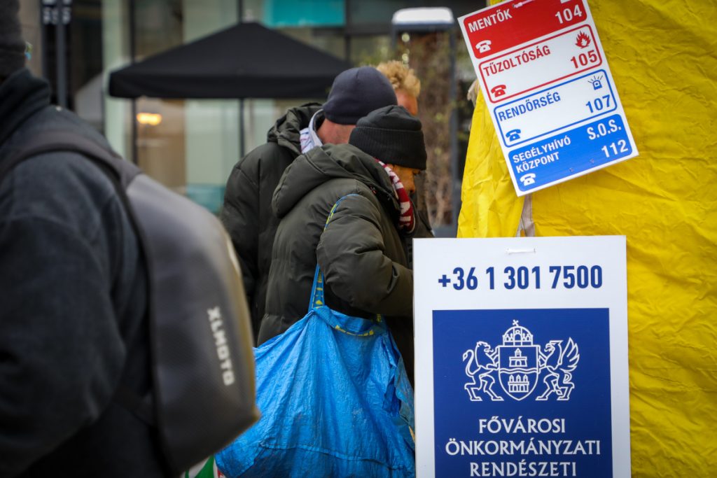 Helpsátor - éjjel-nappali melegedőpont - Nyugati - MKKP